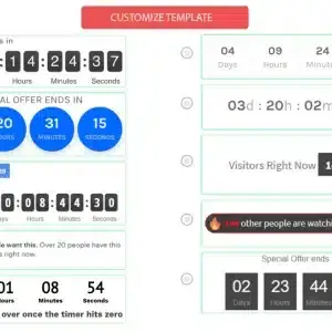Product with countdown