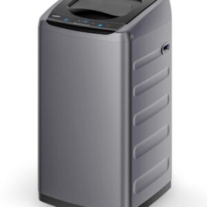 Comfee Portable Washing Machine, 0.9 cu.ft Compact Washer With LED Display, 5 Wash Cycles, 2 Built-in Rollers, Space Saving Full-Automatic Washer