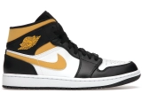 Nike Air Jordan 1 Mid White Pollen Black Mens